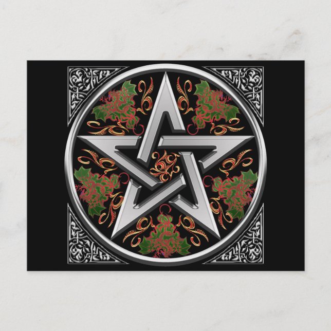 Celtic Pentagram Postcard (Front)