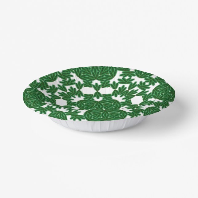 Celtic Pines  Paper Bowl Paper Plate (Angled)