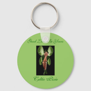 Celtic Pixie, Good Luck Be Yours Key Ring