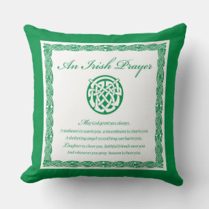 Celtic Prayer St. Patrick's Day Cushion