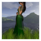 Celtic Princess in the Mountains