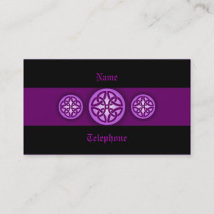 Celtic Profile Card - Purple and Black 4
