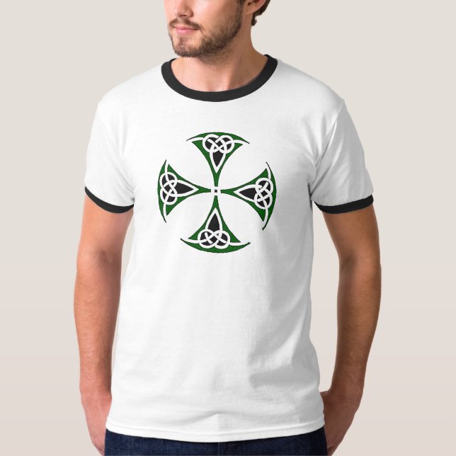 Celtic Quest "Slainte" Ringer T-Shirt (Front)