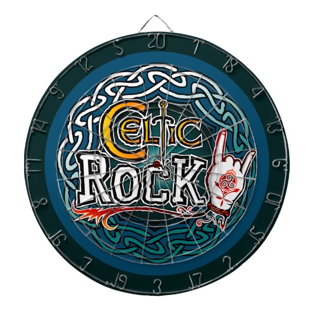 Celtic rock dartboard (Front)