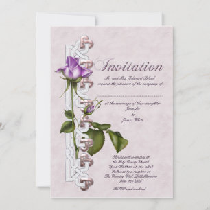 Celtic Rose Wedding Invitation