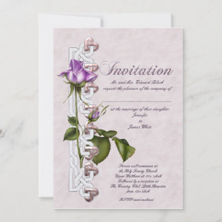 Celtic Rose Wedding Invitation