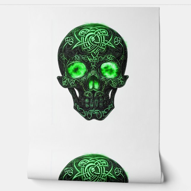 Celtic Rune Skull Wallpaper (Unrolling)