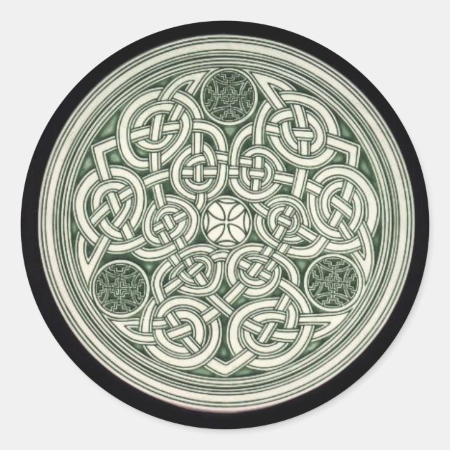 Celtic Sacred Knot, The Eternity Celtic knot Classic Round Sticker (Front)