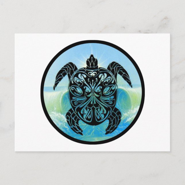 Celtic Sea Turtle Postcard (Front)
