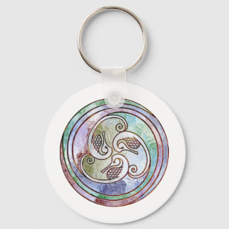 celtic seahorses key ring