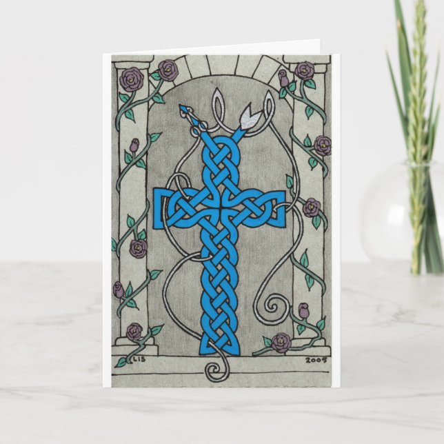 Celtic Serpent Cross card 1 (Front)