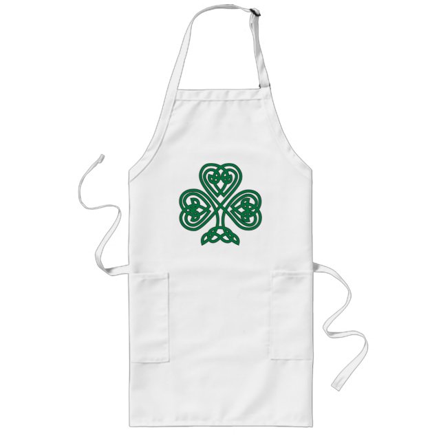 celtic shamrock apron (Front)