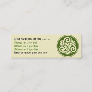 Celtic Shamrock Business Card