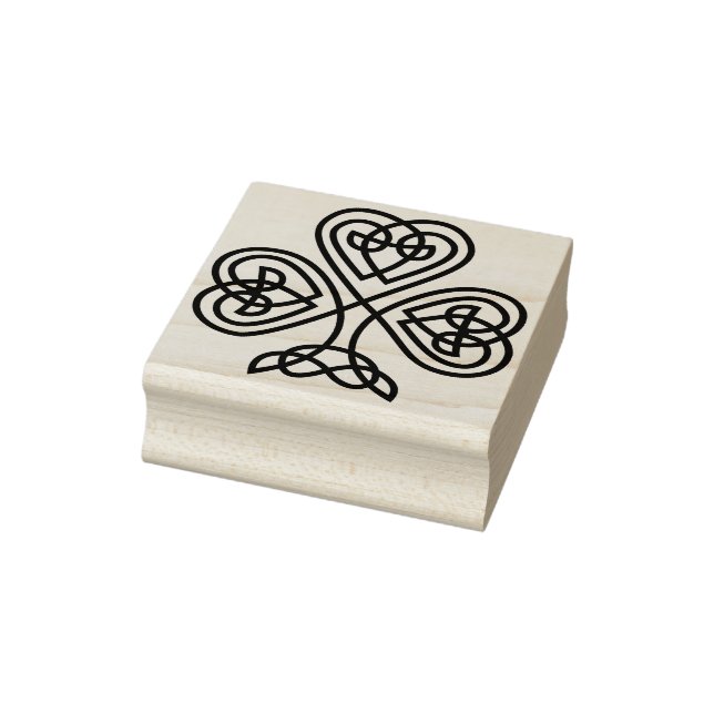 celtic shamrock cross art stamp (Stamp)