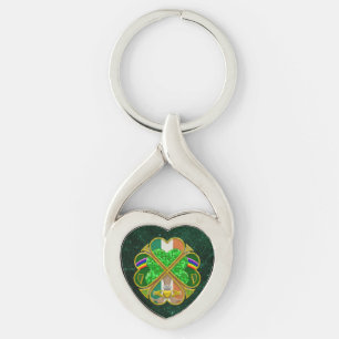 Celtic Shamrock Heritage Symbol Irish Inspired Key Ring