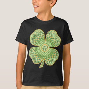 Celtic Shamrock Kid's and Baby Dark Shirt