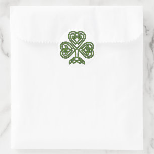 Celtic Shamrock - St Patricks Day Classic Round Sticker