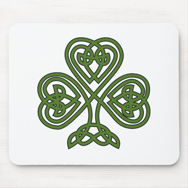 Celtic Shamrock - St Patricks Day Mouse Pad (Front)