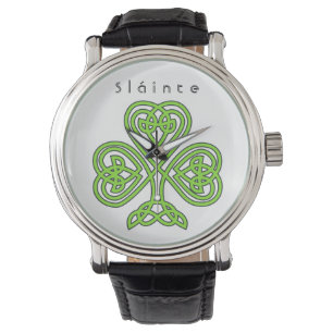 Celtic Shamrock St. Patrick's Day Slainte Watch