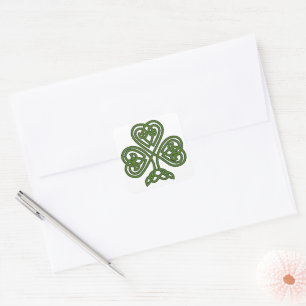 Celtic Shamrock - St Patricks Day Square Sticker