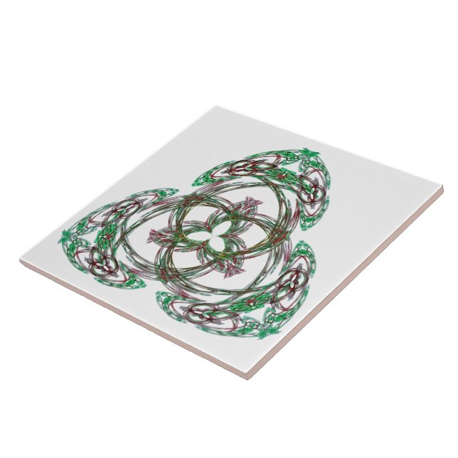 Celtic Shamrock Tile (Side)
