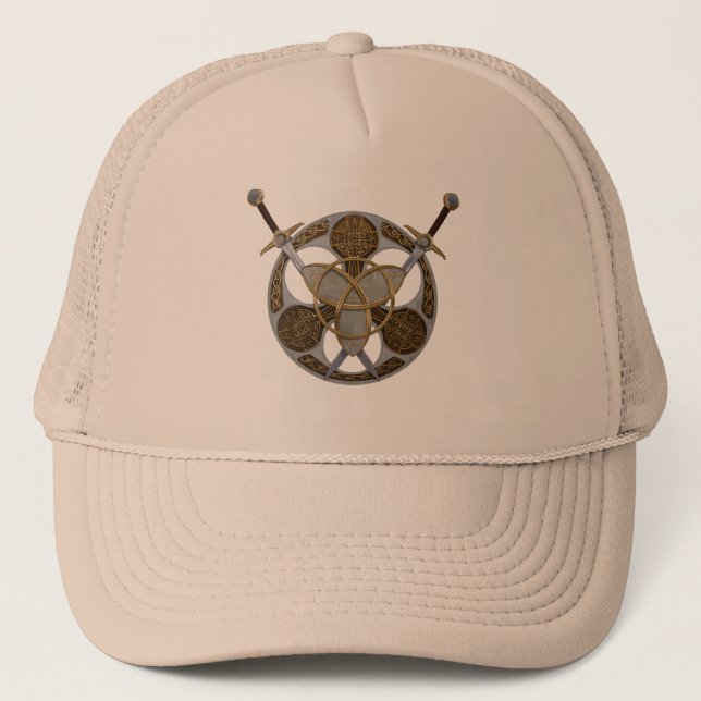 Celtic Shield and Swords Trucker Hat (Front)
