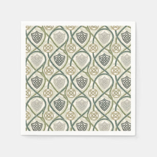 Celtic Shield Knot & Rope Scottish Design Pattern Napkin