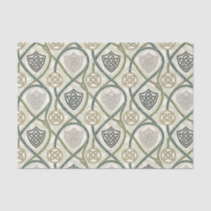 Celtic Shield Knot & Rope Scottish Design Pattern Tissue Paper