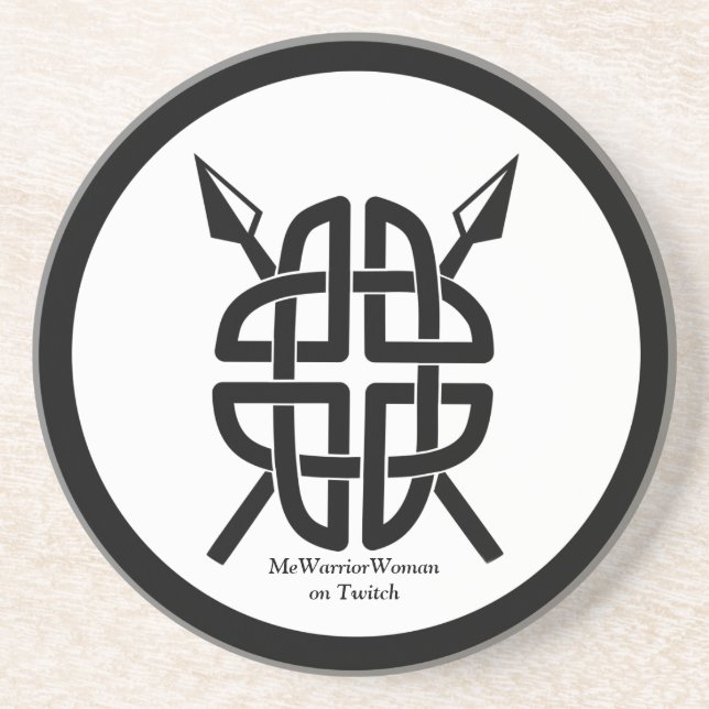 Celtic Shield,  MeWarriorWoman on Twitch  Coaster (Front)