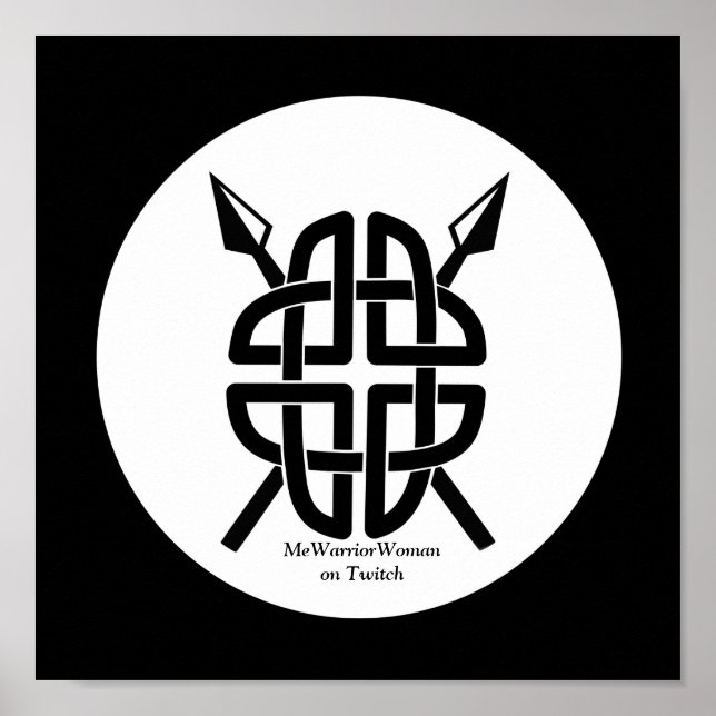 Celtic Shield,  MeWarriorWoman on Twitch  Poster (Front)