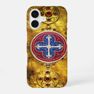 CELTIC SHIELD WITH CONSECRATION CROSS iPhone 16 CASE