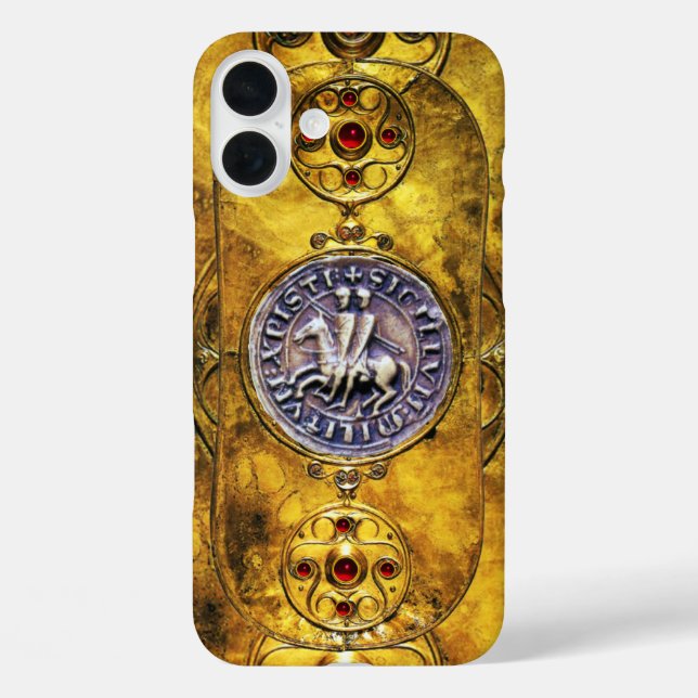 CELTIC SHIELD WITH SEAL OF THE KNIGHTS TEMPLAR Case-Mate iPhone CASE (Back)