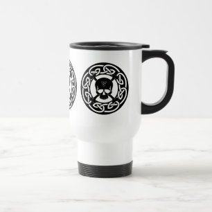 Celtic Skull & Crossbones - Reusable Travel Mug