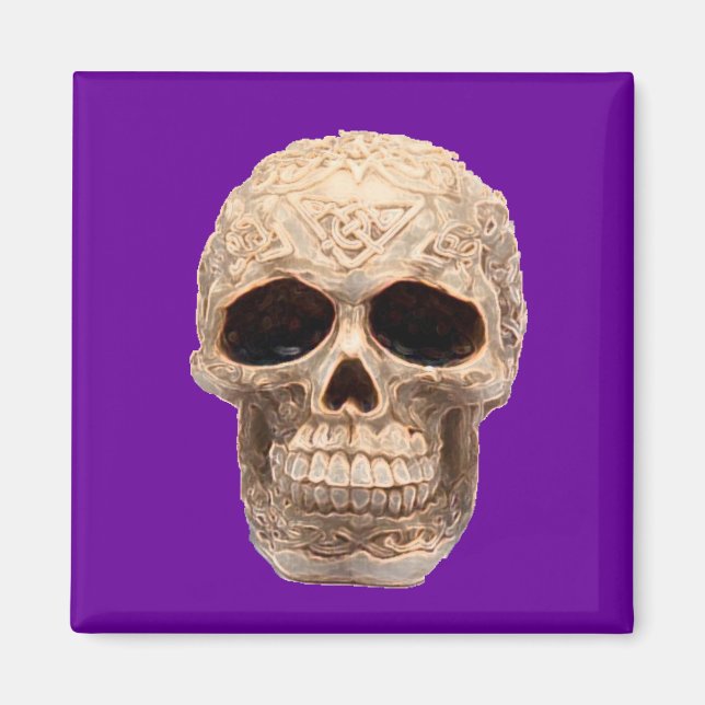 celtic skull magnet (Front)