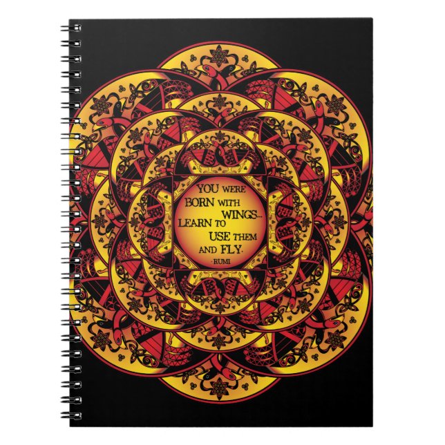 Celtic Sky Spiral Notebook (Front)