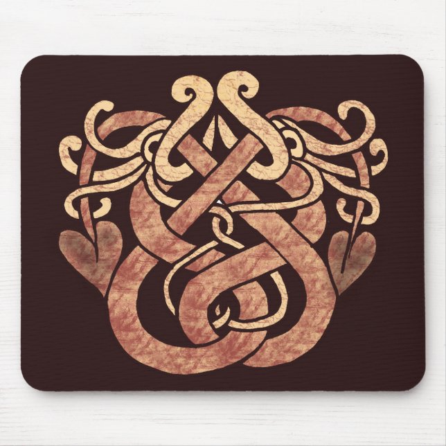 Celtic Snakes Mouse Pad (Front)