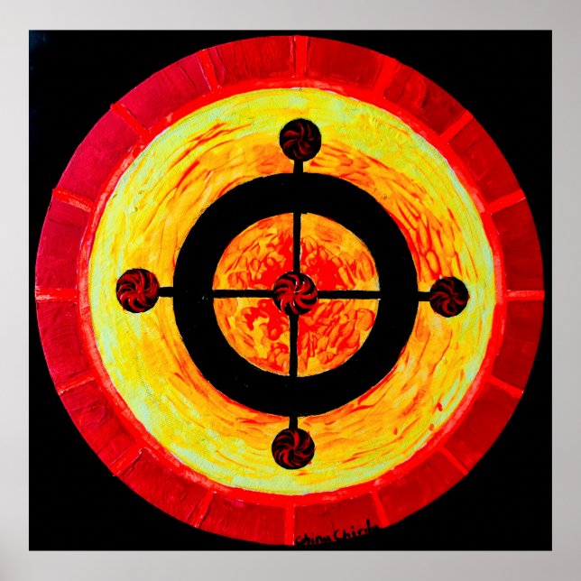 Celtic solar symbol poster (Front)