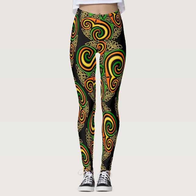 celtic spirals leggings (Front)