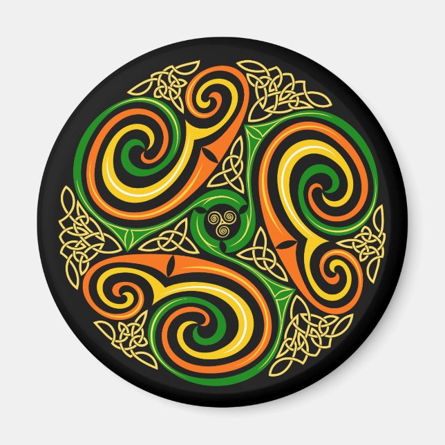 celtic spirals magnet (Front)