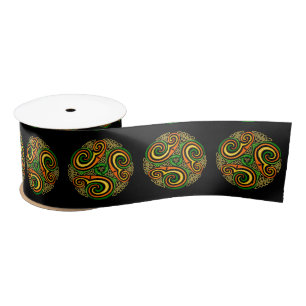 celtic spirals ribbon satin ribbon