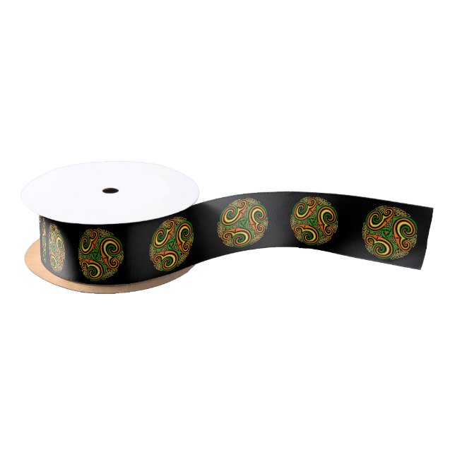 celtic spirals ribbon satin ribbon (Spool)
