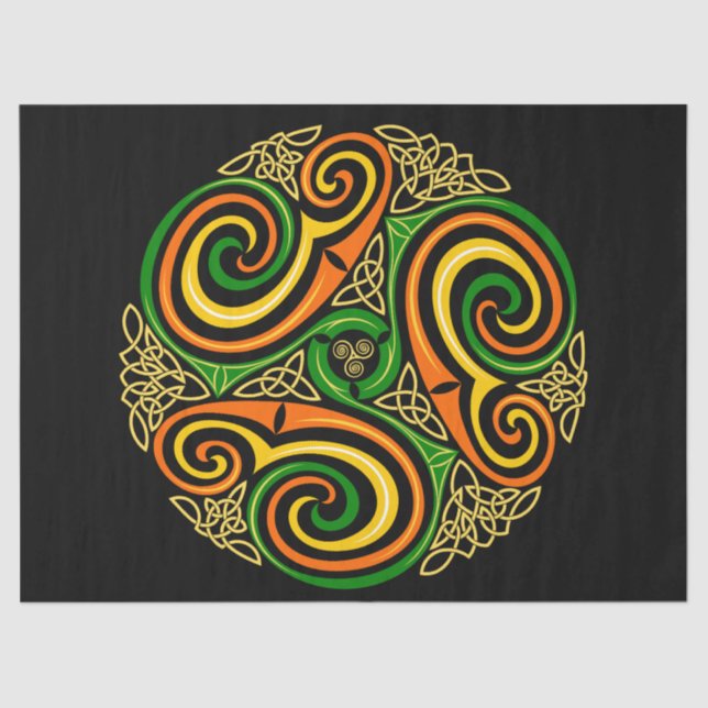 celtic spirals tissue paper (Front)