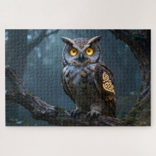 Celtic Spirit Animal Owl Jigsaw Puzzle