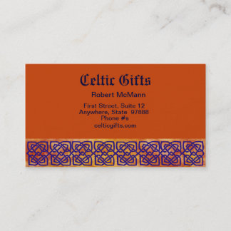 Celtic Square Knots on Paprika Business Card