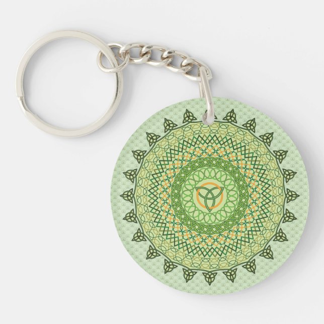 Celtic St. Patty's Day Acrylic Keychain (Front)