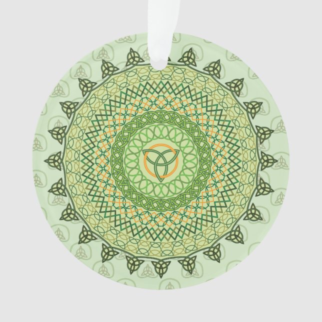 Celtic St. Patty's Day Acrylic Ornament (Front)