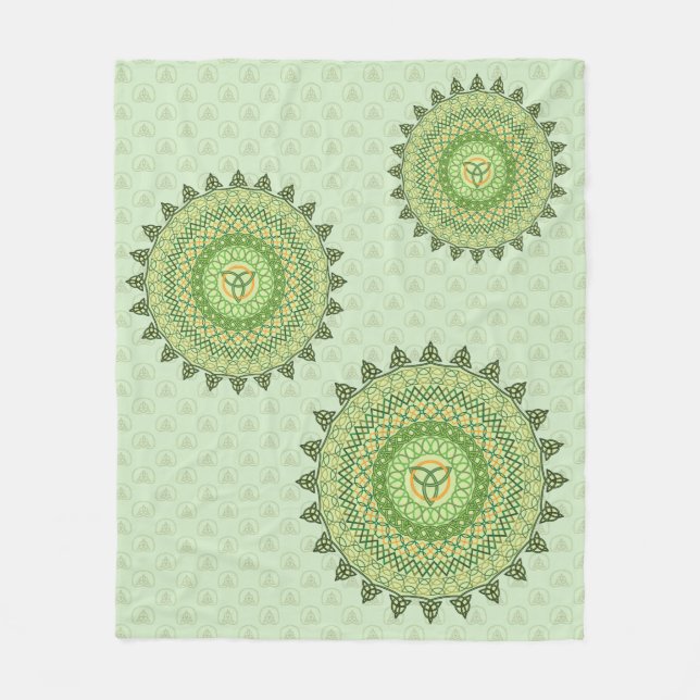 Celtic St. Patty's Day Fleece Blanket (Front)