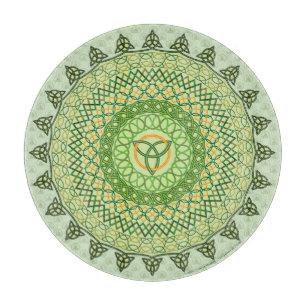 Celtic St. Patty's Day Glass Cutting Board