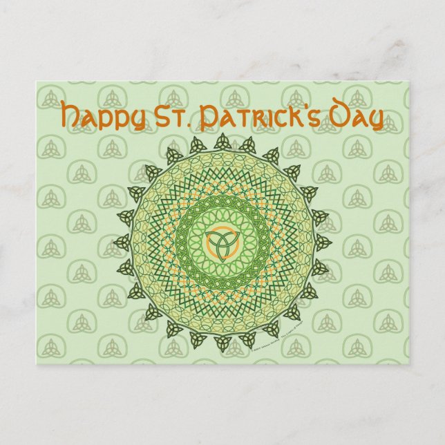 Celtic St. Patty's Day Postcard (Front)
