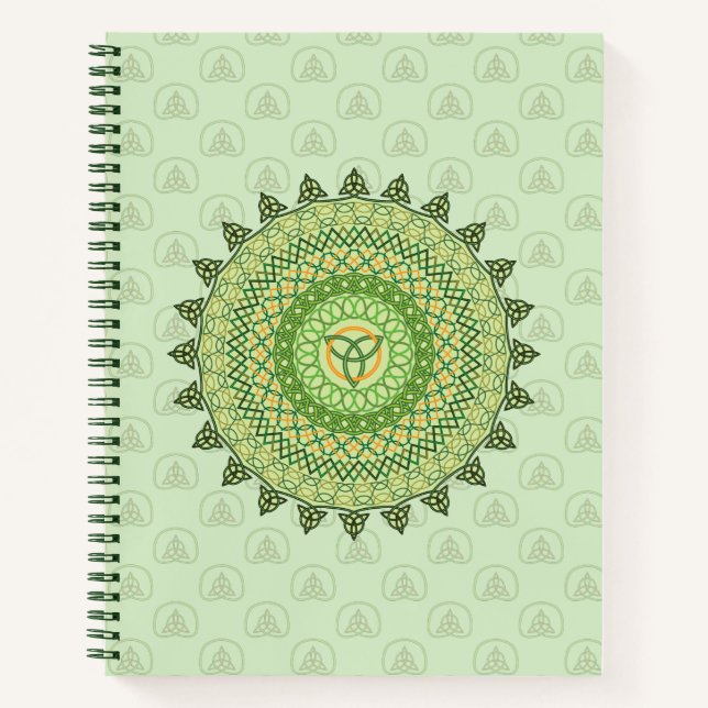 Celtic St. Patty's Day Spiral Notebook (Front)